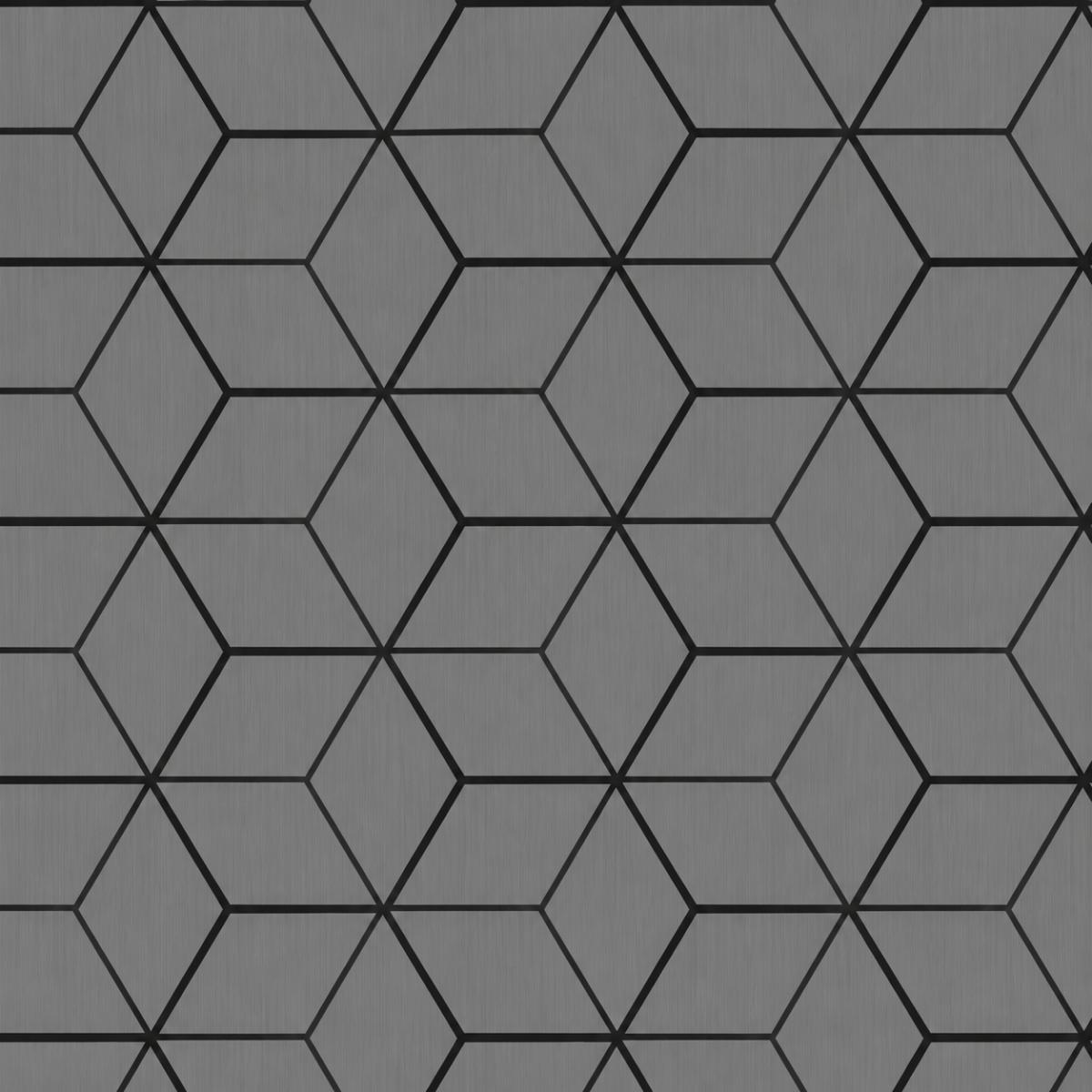 Wall Panel 08F - Grey - Blocks - 240cm - (1 pack / 4pcs) — Slat & Acoustic Panels handmade to order by Langham Furniture, image 2 of 2
