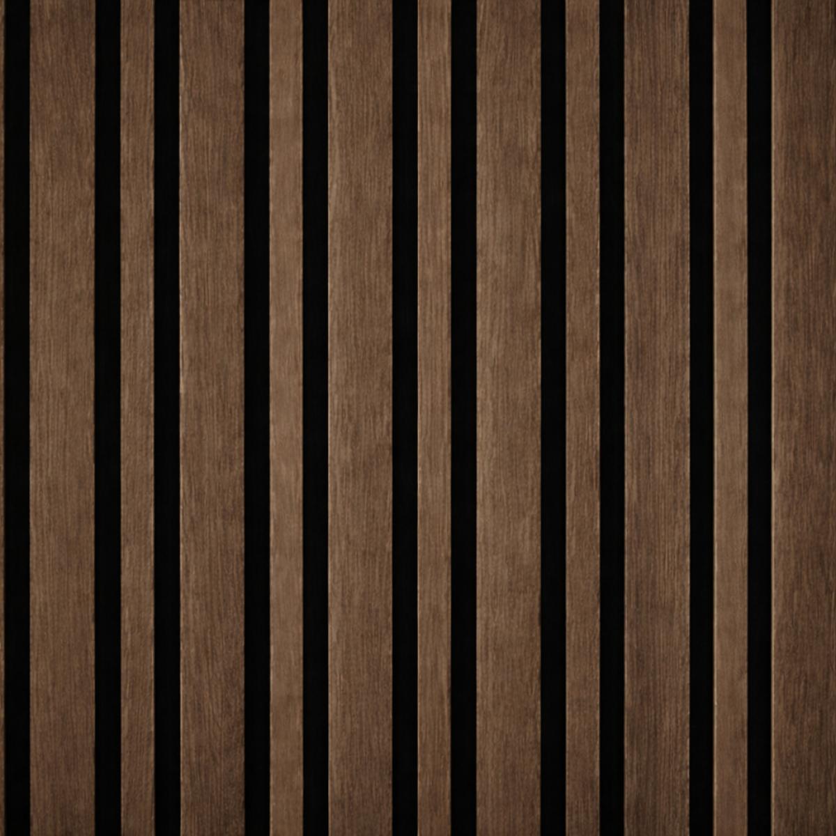 Wall Panel 04T - Walnut - Acoustic - 240cm - (1 pack / 4pcs) — Slat & Acoustic Panels handmade to order by Langham Furniture, image 2 of 2