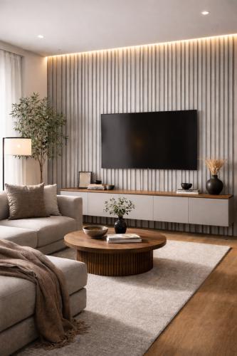 Wall Panel 04F - Light Grey - Acoustic - 240cm - (1 pack / 4pcs) — Slat & Acoustic Panels handmade to order by Langham Furniture