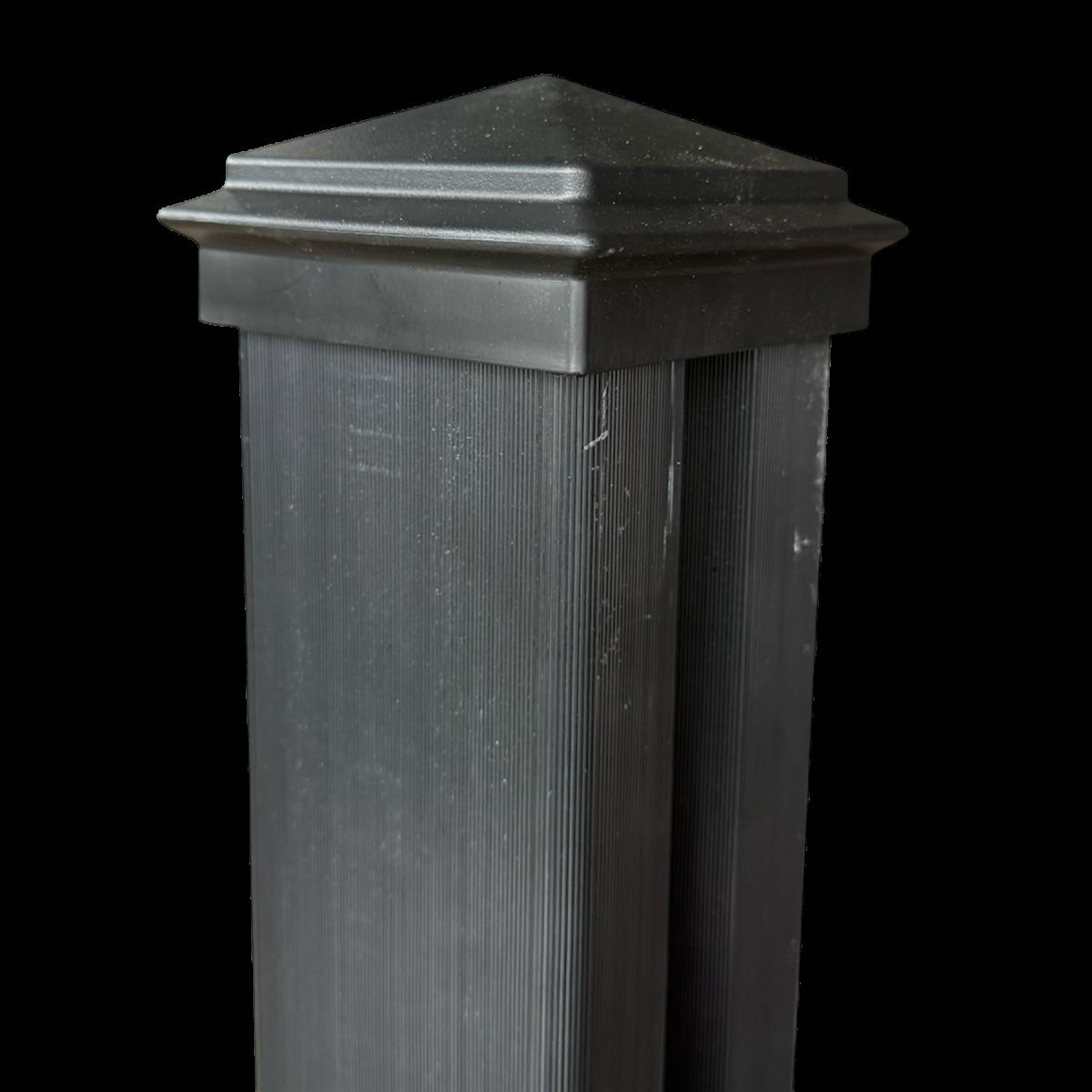 Fence Post Fitting Kit - Black (1 Carton / 4 Sets) — Fencing handmade to order by Langham Furniture, image 3 of 8
