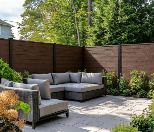 Fencing 86D - Dark Brown - Outdoor - 180cm (1 Pack / 6pcs) — Fencing handmade to order by Langham Furniture
