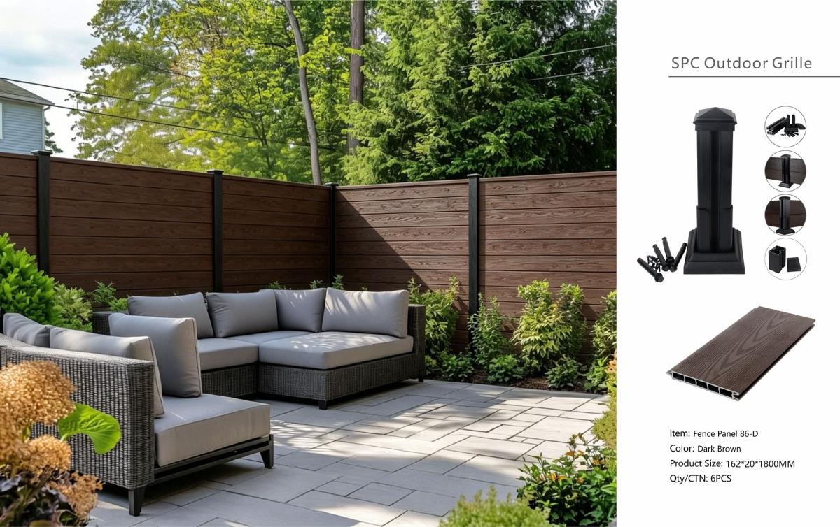 Fencing 86D - Dark Brown - Outdoor - 180cm (1 Pack / 6pcs) — Fencing handmade to order by Langham Furniture, image 4 of 7