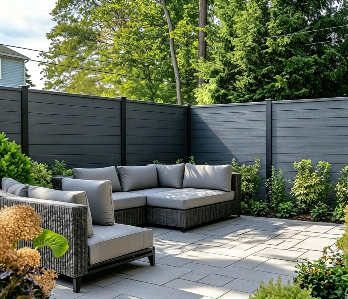 Fencing 86B - Grey - Outdoor - 180cm (1 Pack / 6pcs) — Fencing handmade to order by Langham Furniture, image 1 of 7