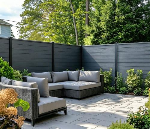 Fencing 86B - Grey - Outdoor - 180cm (1 Pack / 6pcs) — Fencing handmade to order by Langham Furniture