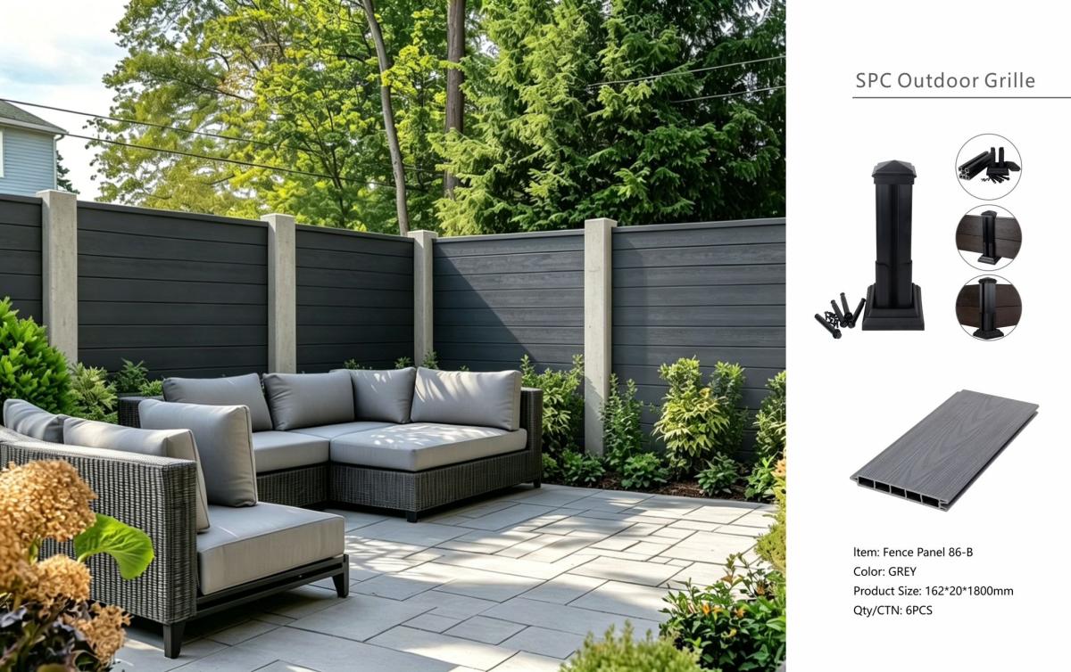 Fencing 86B - Grey - Outdoor - 180cm (1 Pack / 6pcs) — Fencing handmade to order by Langham Furniture, image 3 of 7