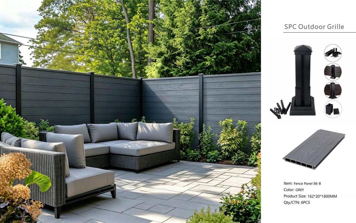 Fencing 86B - Grey - Outdoor - 180cm (1 Pack / 6pcs) — Fencing handmade to order by Langham Furniture, image 4 of 7