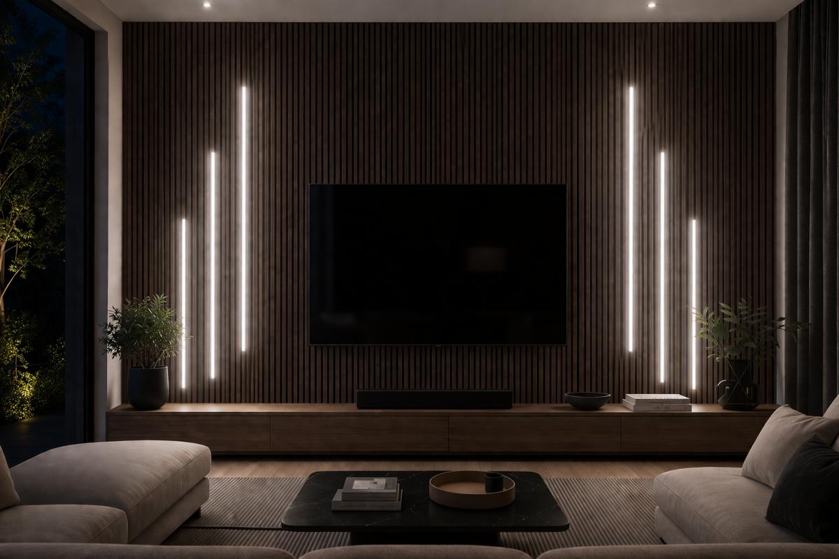 Wall Panel LED Lighting 06 (6pcs) — Panel Lighting handmade to order by Langham Furniture, image 1 of 3