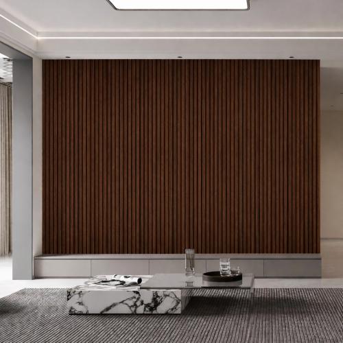 Wall Panel 82T - Walnut - Seamless - 240cm - (1 pack / 12pcs) — Slat & Acoustic Panels handmade to order by Langham Furniture