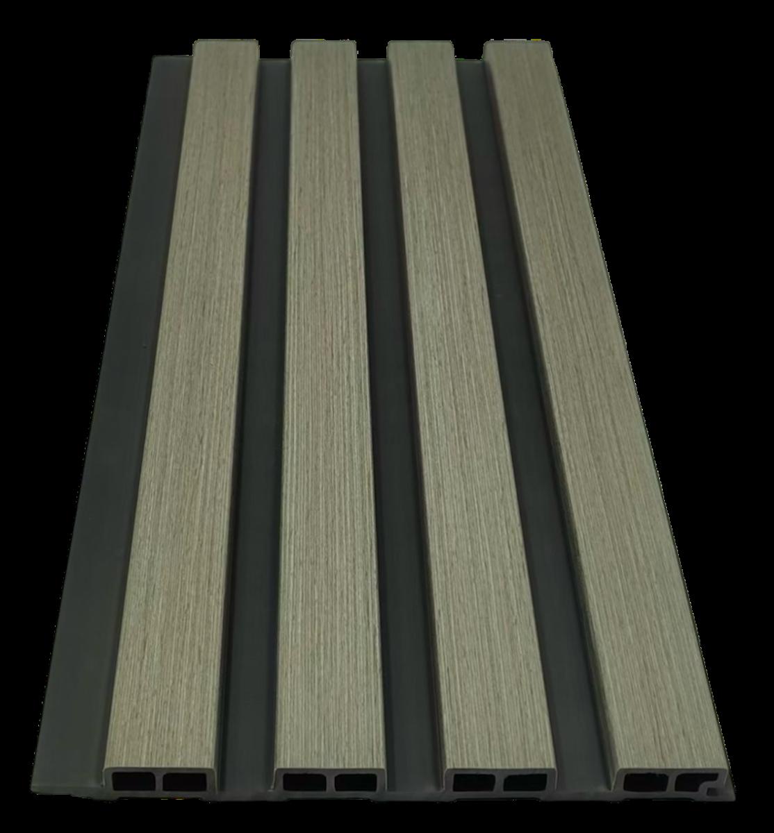 Wall Panel 82B - Grey - Seamless - 240cm - (1 pack / 12pcs) — Slat & Acoustic Panels handmade to order by Langham Furniture, image 2 of 2