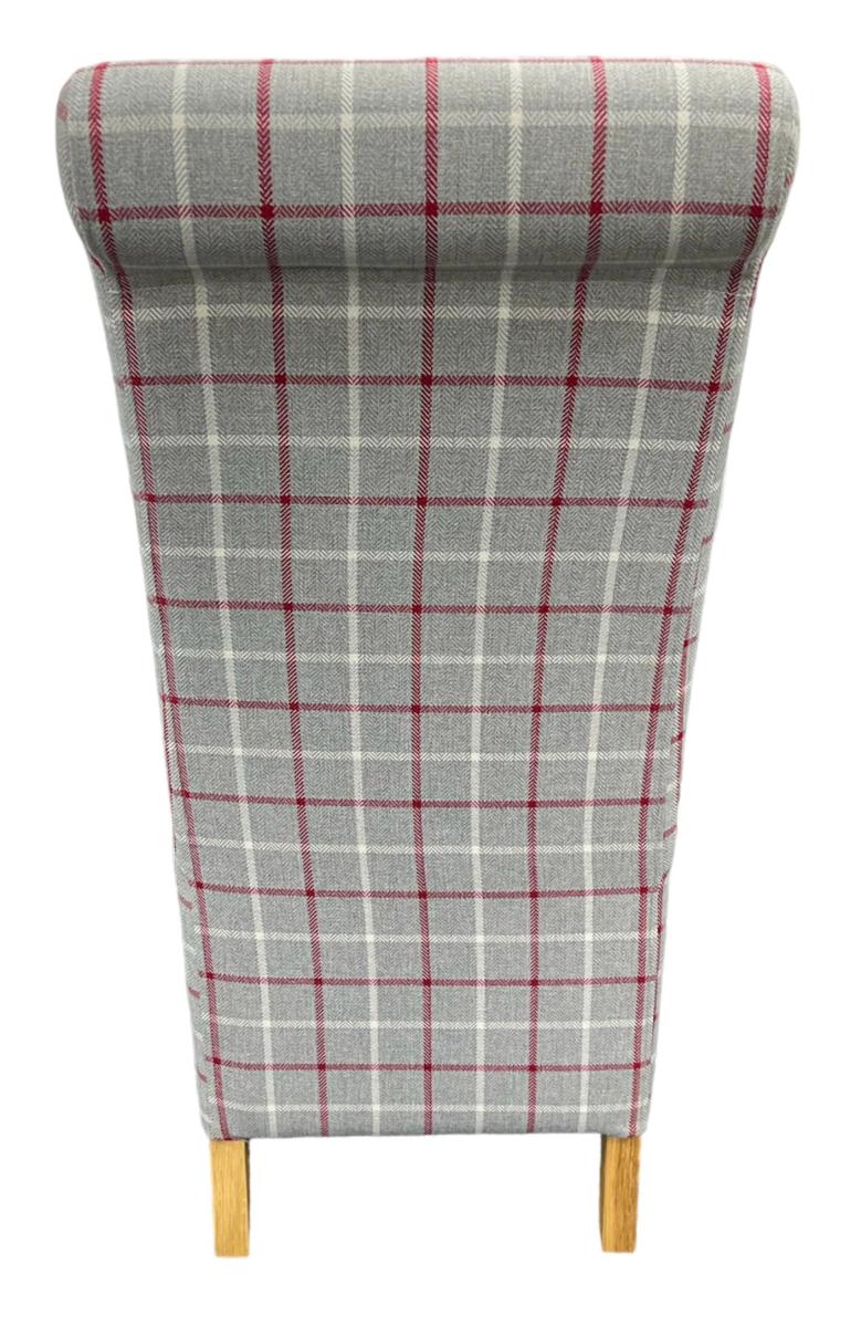 RX Red/Grey Chair (Wooden Legs) — Dining Chairs handmade to order by Langham Furniture, image 3 of 6