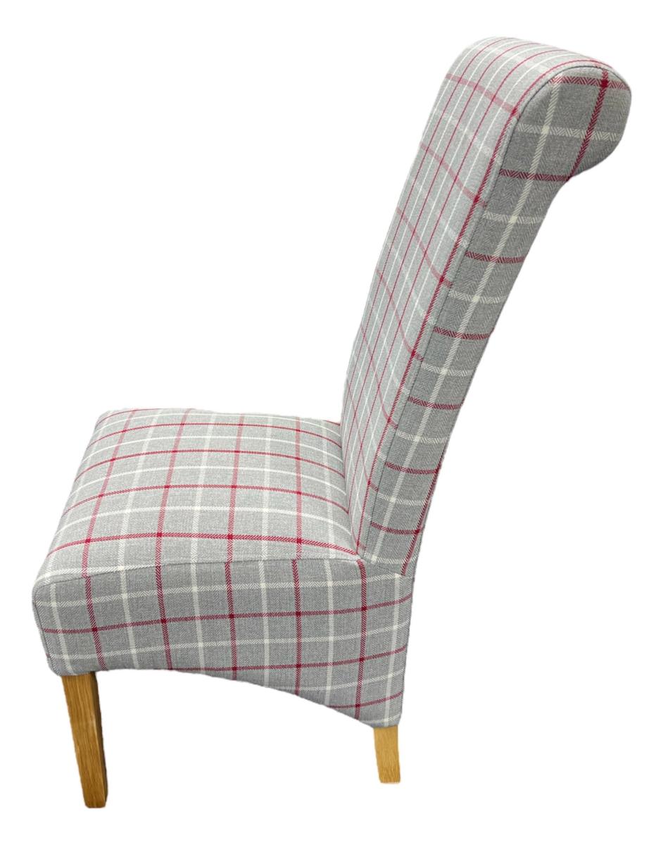 RX Red/Grey Chair (Wooden Legs) — Dining Chairs handmade to order by Langham Furniture, image 4 of 6