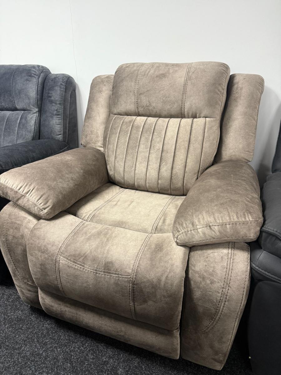 Rose Brown E-Recliner Sofa (3+2+1) — Sofas handmade to order by Langham Furniture, image 6 of 7