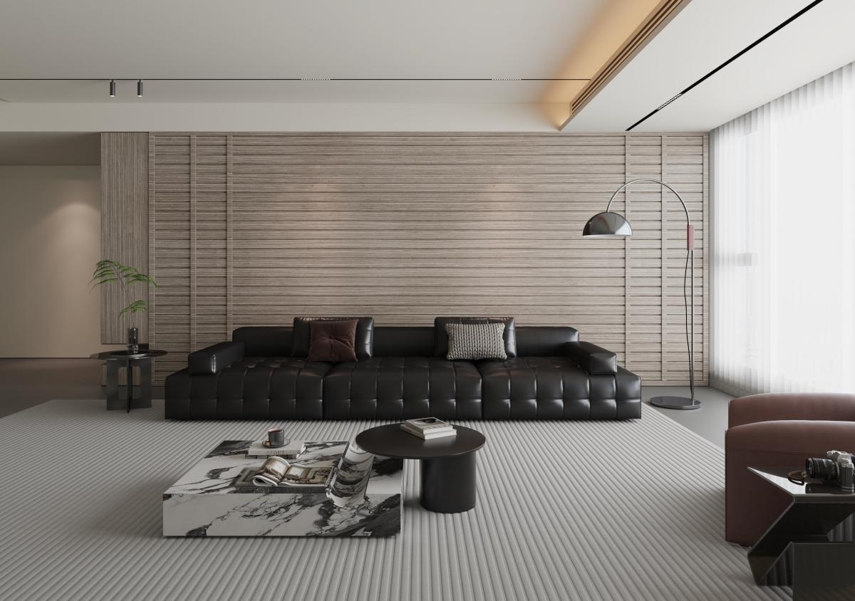 Wall Panel 63B - Grey - PVC - 240cm - (1 pack / 8pcs) — Slat & Acoustic Panels handmade to order by Langham Furniture, image 4 of 4