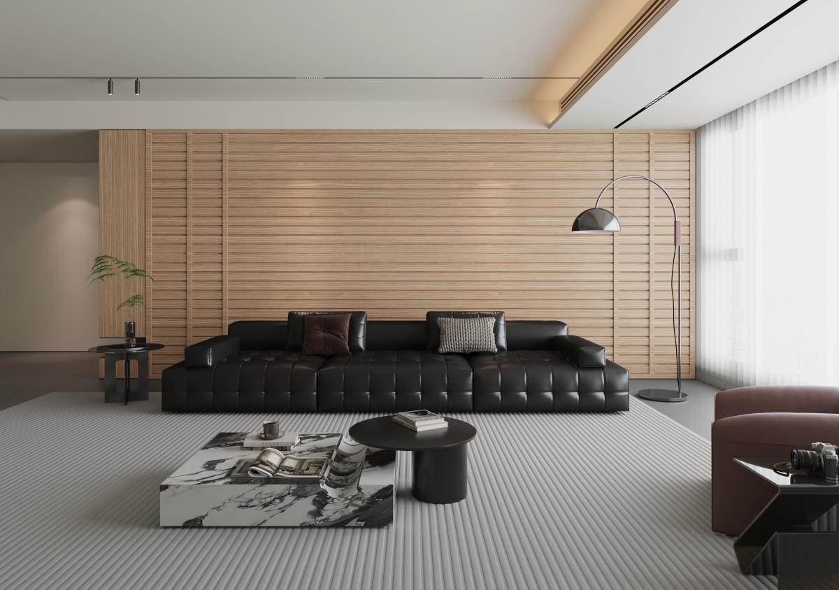 Wall Panel 63A - Oak - PVC - 240cm - (1 pack / 8pcs) — Slat & Acoustic Panels handmade to order by Langham Furniture, image 4 of 4