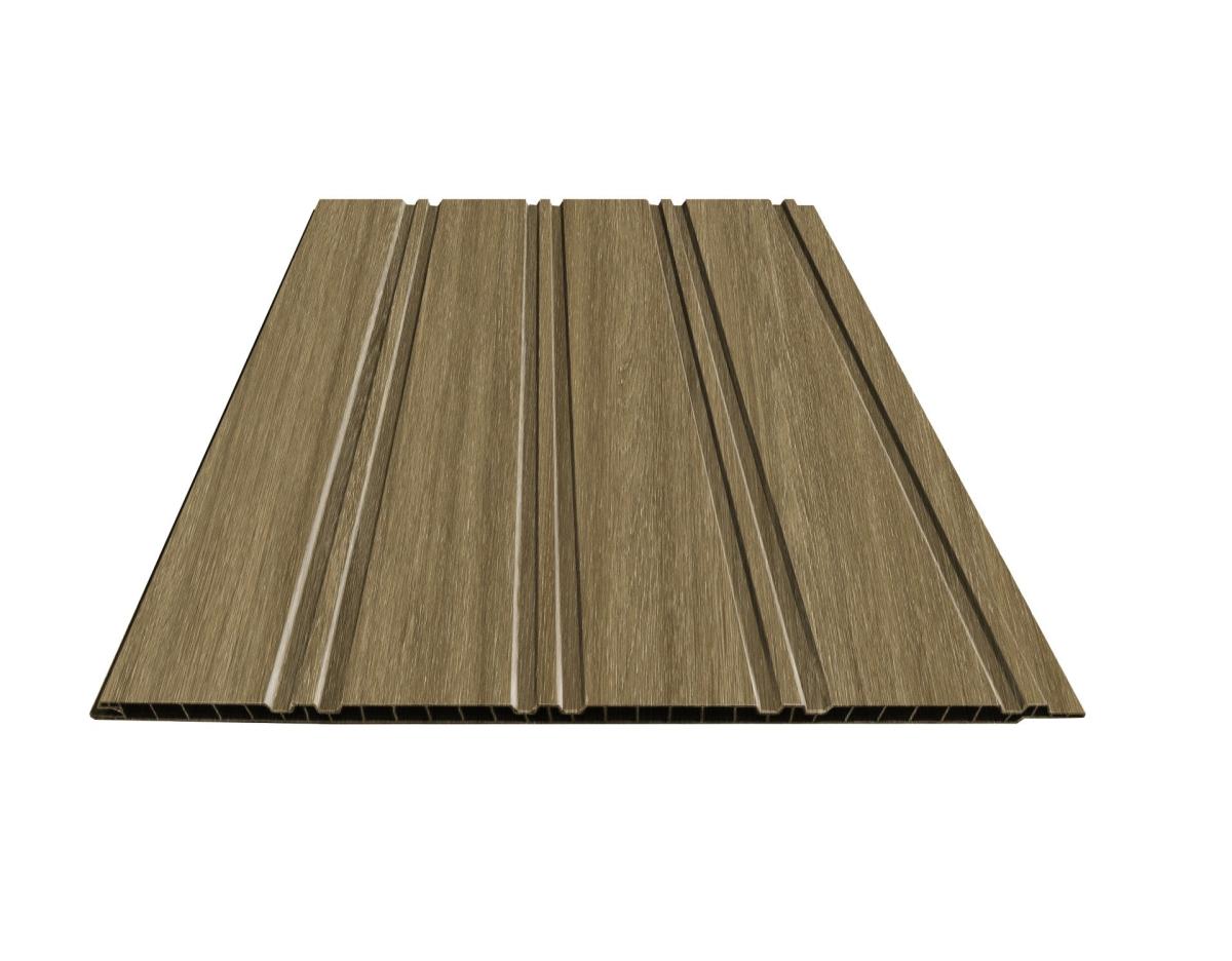 Wall Panel 62D - Dark Oak - PVC - 240cm - (1 pack / 8pcs) — Slat & Acoustic Panels handmade to order by Langham Furniture, image 2 of 3