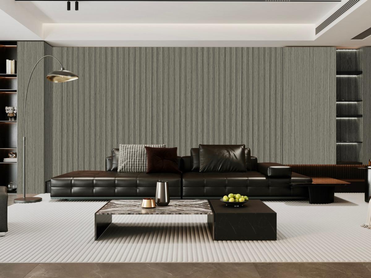 Wall Panel 62C - Dark Grey - PVC - 240cm - (1 pack / 8pcs) — Slat & Acoustic Panels handmade to order by Langham Furniture, image 3 of 3