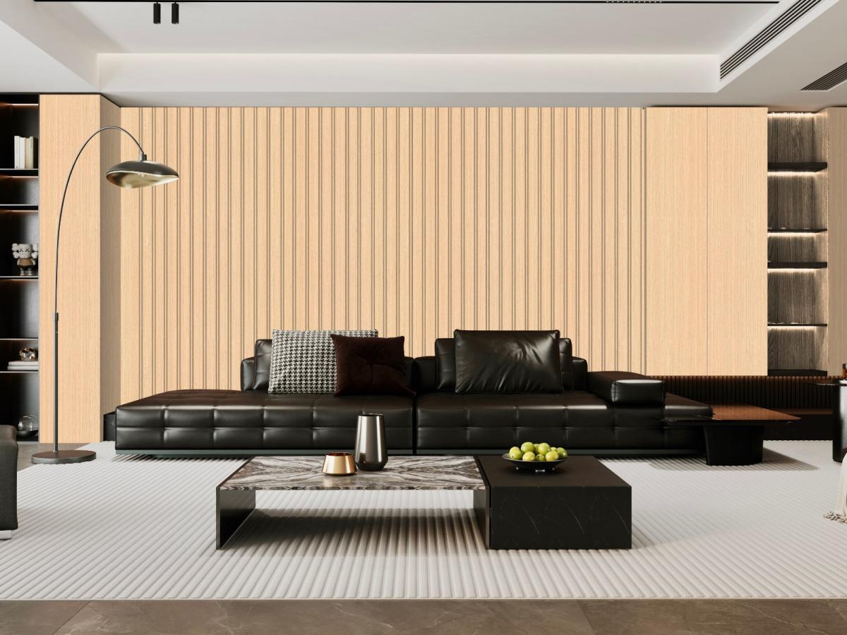 Wall Panel 62A - Oak - PVC - 240cm - (1 pack / 8pcs) — Slat & Acoustic Panels handmade to order by Langham Furniture, image 3 of 3