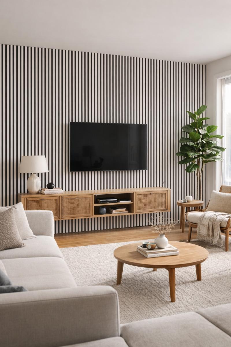 Wall Panel 01WW - White - Acoustic - 240cm - (1 pack / 4pcs) — Slat & Acoustic Panels handmade to order by Langham Furniture, image 1 of 3
