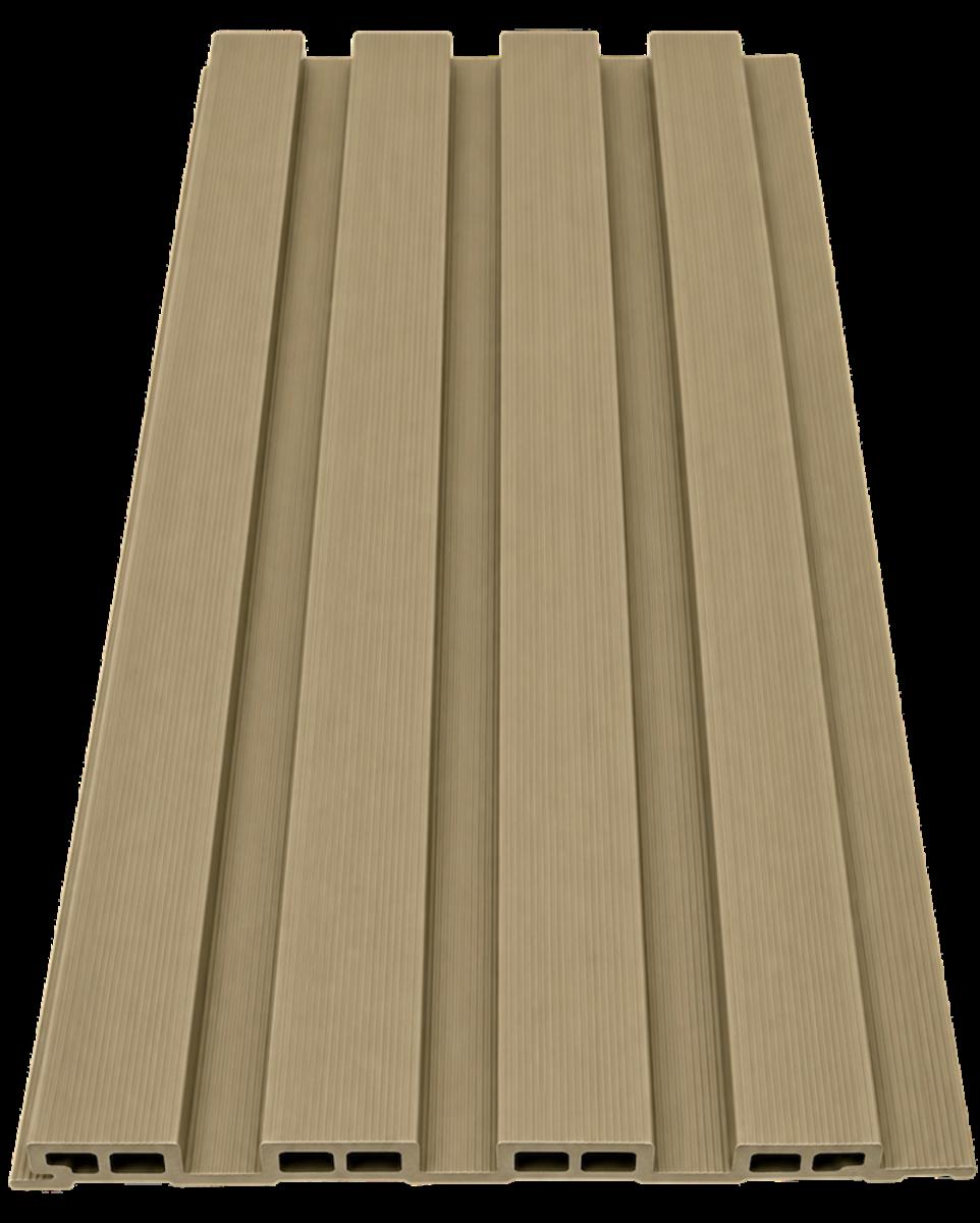 Wall Panel 84F - Khaki - Outdoor - 240cm - (1 pack / 12pcs) — Outdoor Wall Panels handmade to order by Langham Furniture, image 2 of 2