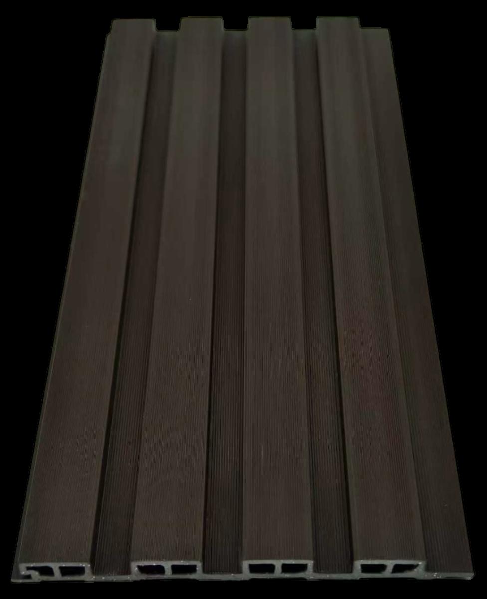 Wall Panel 84D - Dark Brown - Outdoor - 240cm - (1 pack / 12pcs) — Outdoor Wall Panels handmade to order by Langham Furniture, image 2 of 2