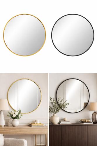G-M015 Gold and Black Wall Mirrors (2 Pack) — Wall Mirrors handmade to order by Langham Furniture