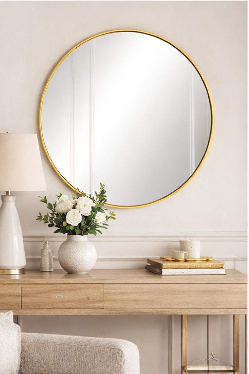 G-M015 Gold and Black Wall Mirrors (2 Pack) — Wall Mirrors handmade to order by Langham Furniture, image 2 of 5