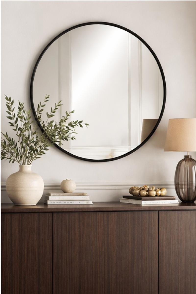 G-M015 Gold and Black Wall Mirrors (2 Pack) — Wall Mirrors handmade to order by Langham Furniture, image 3 of 5