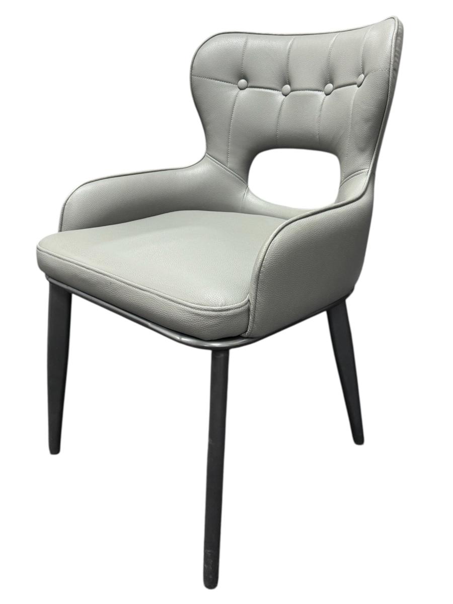Marbella PU Chair (Black Legs) — Dining Chairs handmade to order by Langham Furniture, image 3 of 16
