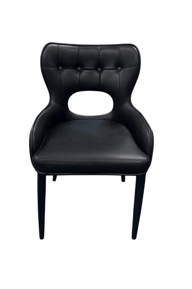 Marbella PU Chair (Black Legs) — Dining Chairs handmade to order by Langham Furniture, image 10 of 16
