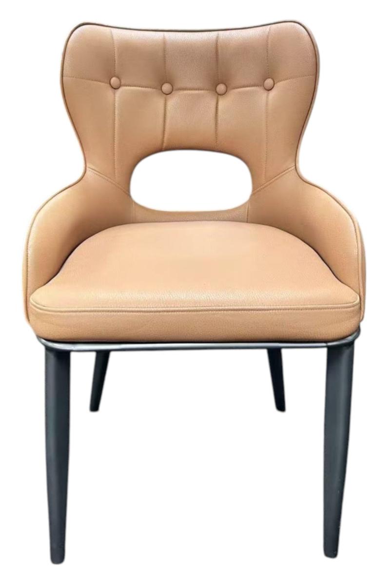 Marbella PU Chair (Black Legs) — Dining Chairs handmade to order by Langham Furniture, image 14 of 16