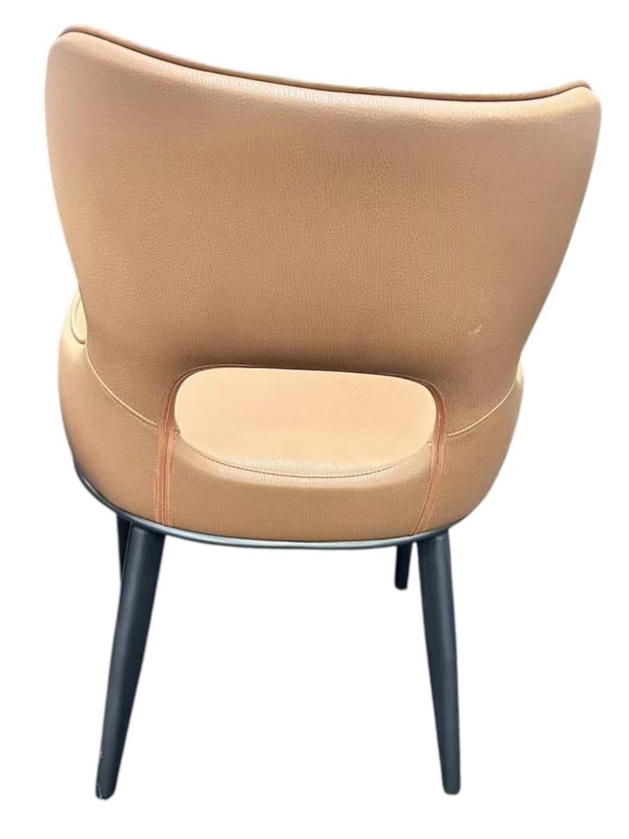 Marbella PU Chair (Black Legs) — Dining Chairs handmade to order by Langham Furniture, image 15 of 16