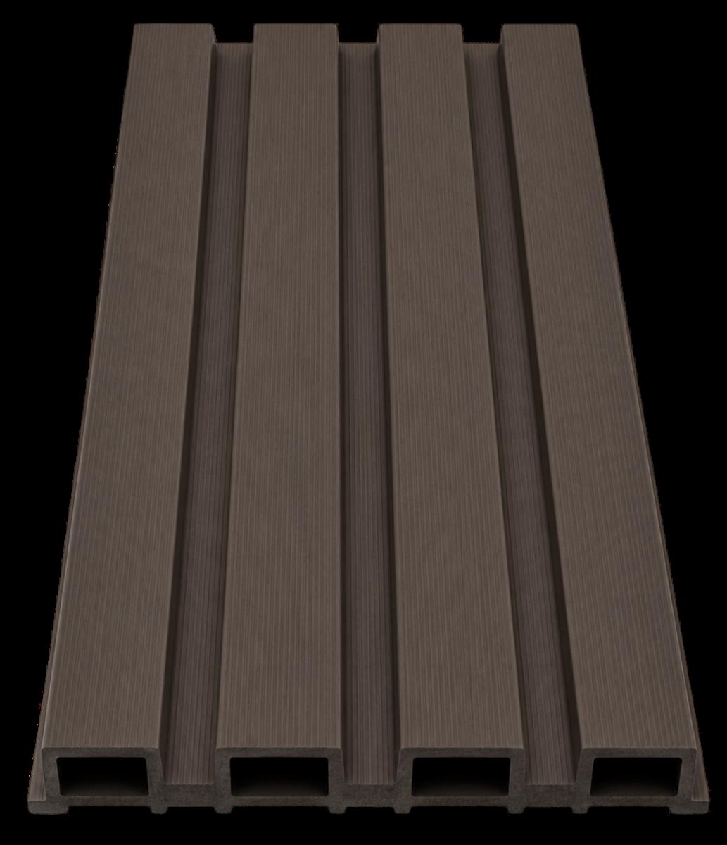 Wall Panel 83D - Dark Brown - Outdoor - 180cm/290cm - (1 pack / 6pcs) — Outdoor Wall Panels handmade to order by Langham Furniture, image 2 of 4