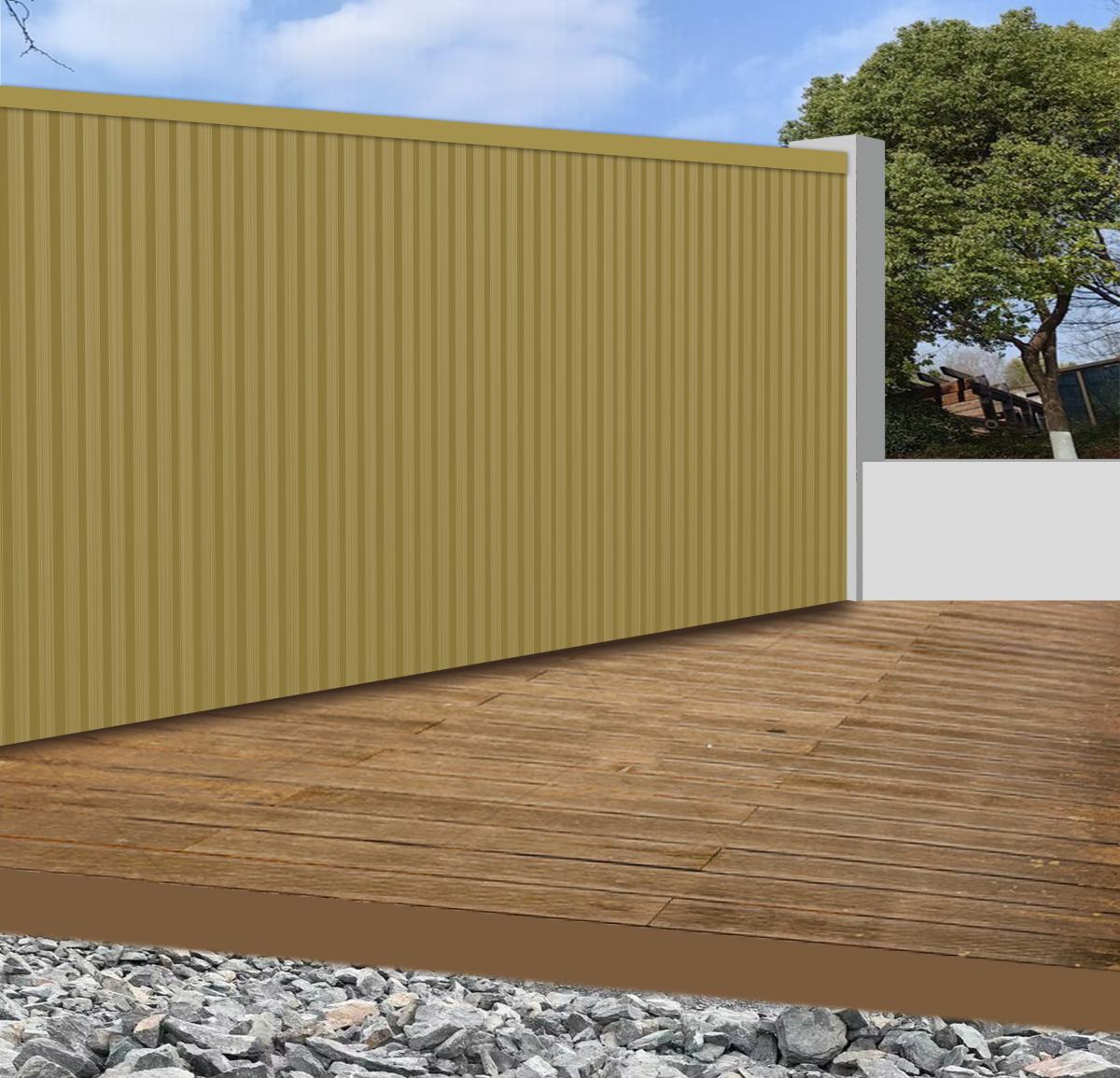 Wall Panel 83F - Khaki - Outdoor - 290cm - (1 pack / 6pcs) — Outdoor Wall Panels handmade to order by Langham Furniture, image 4 of 4
