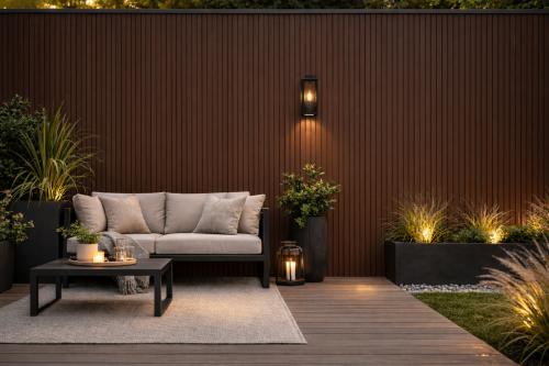 Wall Panel 83C - Light Brown - Outdoor - 180cm/290cm - (1 pack / 6pcs) — Outdoor Wall Panels handmade to order by Langham Furniture