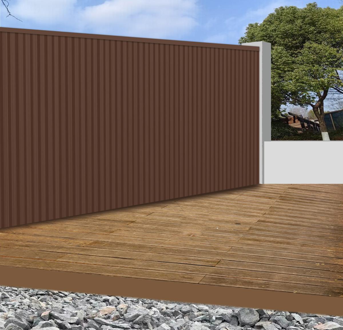 Wall Panel 83C - Light Brown - Outdoor - 180cm/290cm - (1 pack / 6pcs) — Outdoor Wall Panels handmade to order by Langham Furniture, image 4 of 4