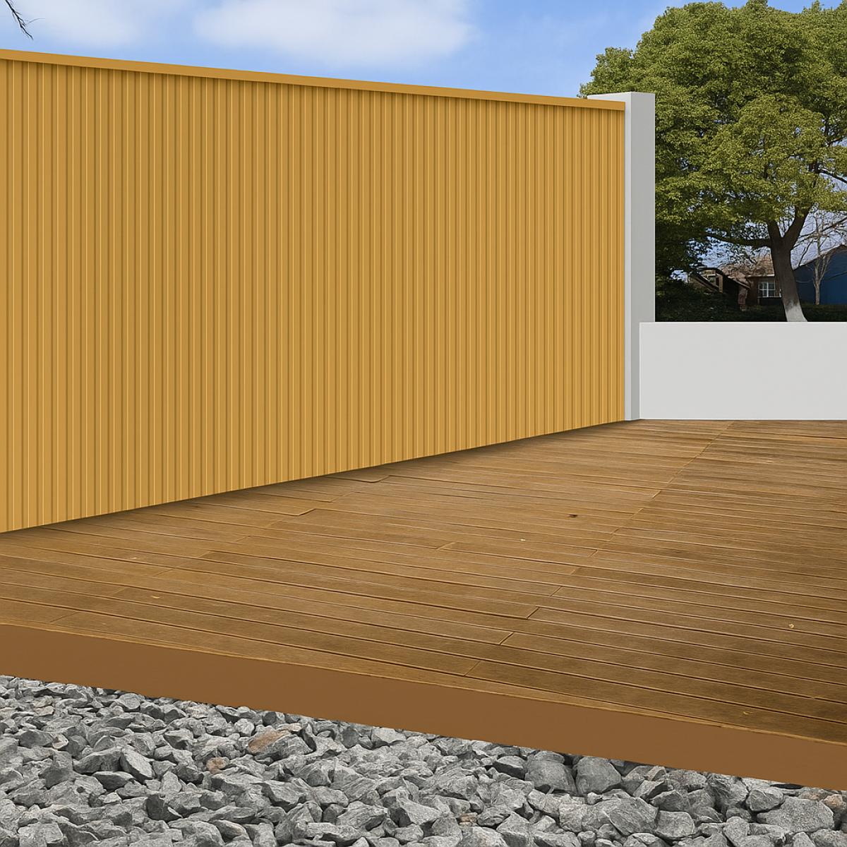 Wall Panel 83A - Oak 02 - Outdoor - 180cm/290cm - (1 pack / 6pcs) — Outdoor Wall Panels handmade to order by Langham Furniture, image 3 of 3