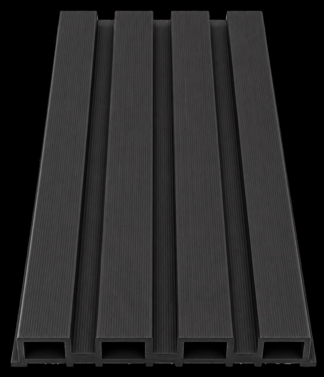 Wall Panel 83E - Black - Outdoor - 180cm/290cm - (1 pack / 6pcs) — Outdoor Wall Panels handmade to order by Langham Furniture, image 2 of 4