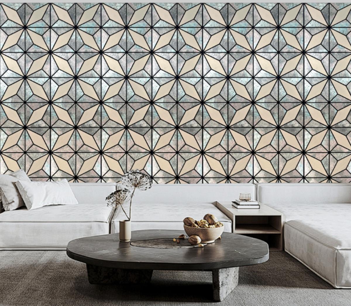 Wall Panel 010A - Antique Metallic Grey - Acoustic - 240cm - (1 pack / 4pcs) — Slat & Acoustic Panels handmade to order by Langham Furniture, image 1 of 4