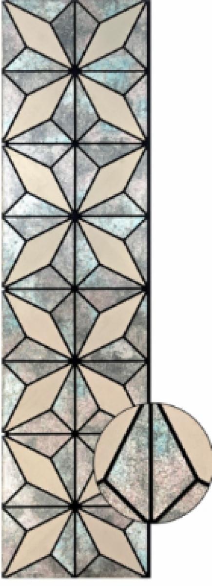 Wall Panel 010A - Antique Metallic Grey - Acoustic - 240cm - (1 pack / 4pcs) — Slat & Acoustic Panels handmade to order by Langham Furniture, image 4 of 4