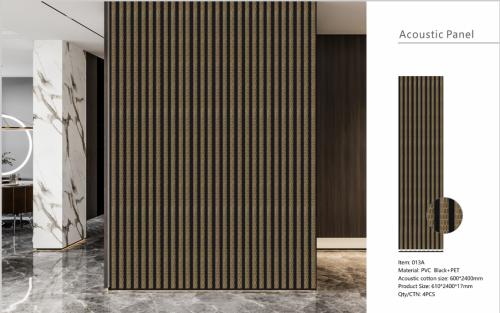 Wall Panel 013B - PS Gold and Brown - Acoustic - 240cm - (1 pack / 4pcs) — Slat & Acoustic Panels handmade to order by Langham Furniture