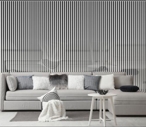 Wall Panel 01S - Shiny Silver - Acoustic - 240cm - (1 pack / 4pcs) — Slat & Acoustic Panels handmade to order by Langham Furniture