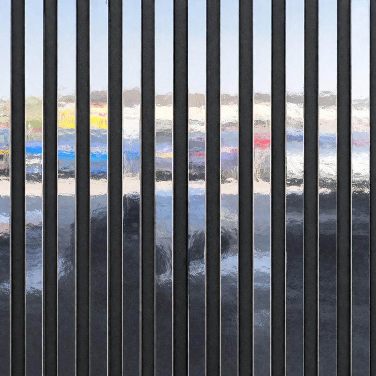 Wall Panel 01S - Shiny Silver - Acoustic - 240cm - (1 pack / 4pcs) — Slat & Acoustic Panels handmade to order by Langham Furniture, image 2 of 4