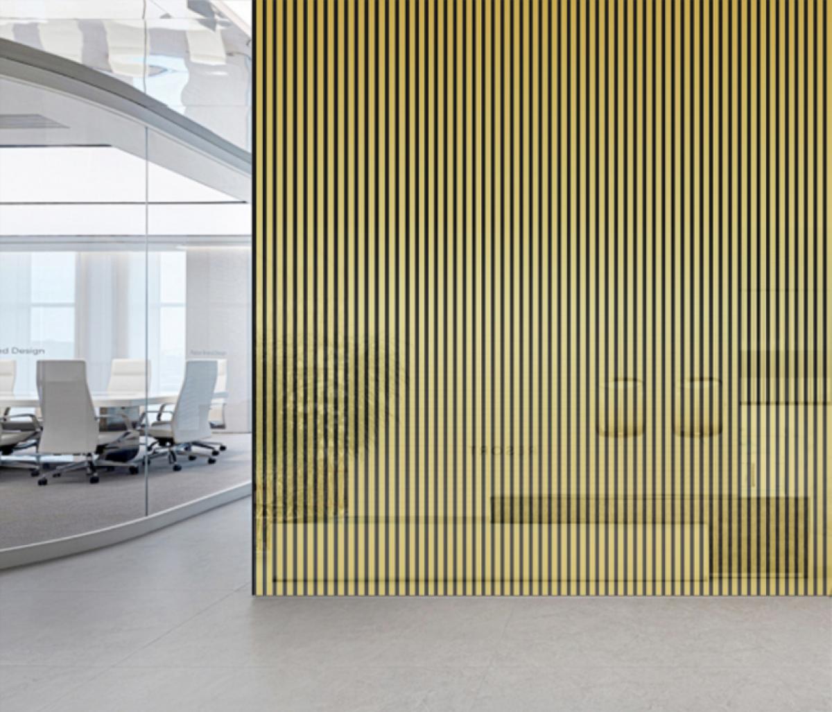 Wall Panel 01G - Shiny Gold - Acoustic - 240cm - (1 pack / 4pcs) — Slat & Acoustic Panels handmade to order by Langham Furniture, image 1 of 4