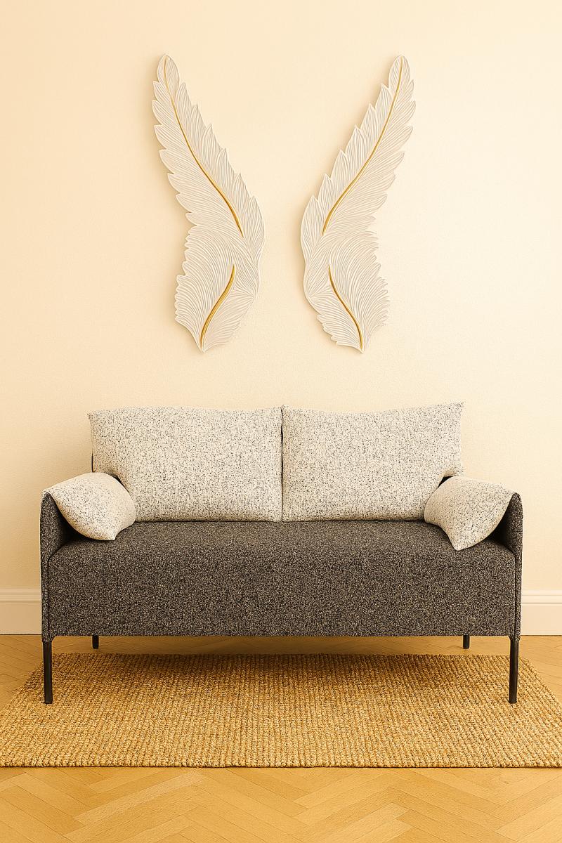 Roma Grey & Cream Mix Sofa — Sofas handmade to order by Langham Furniture, image 1 of 5