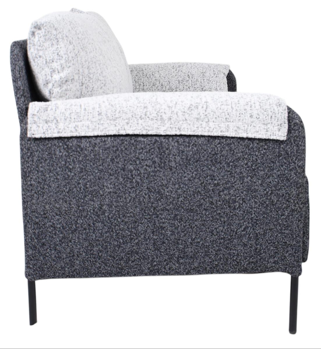 Roma Grey & Cream Mix Sofa — Sofas handmade to order by Langham Furniture, image 3 of 5