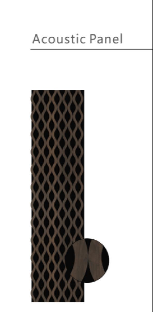 Wall Panel 03T - Walnut - Acoustic - 240cm - (1 pack / 4pcs) — Slat & Acoustic Panels handmade to order by Langham Furniture, image 3 of 3