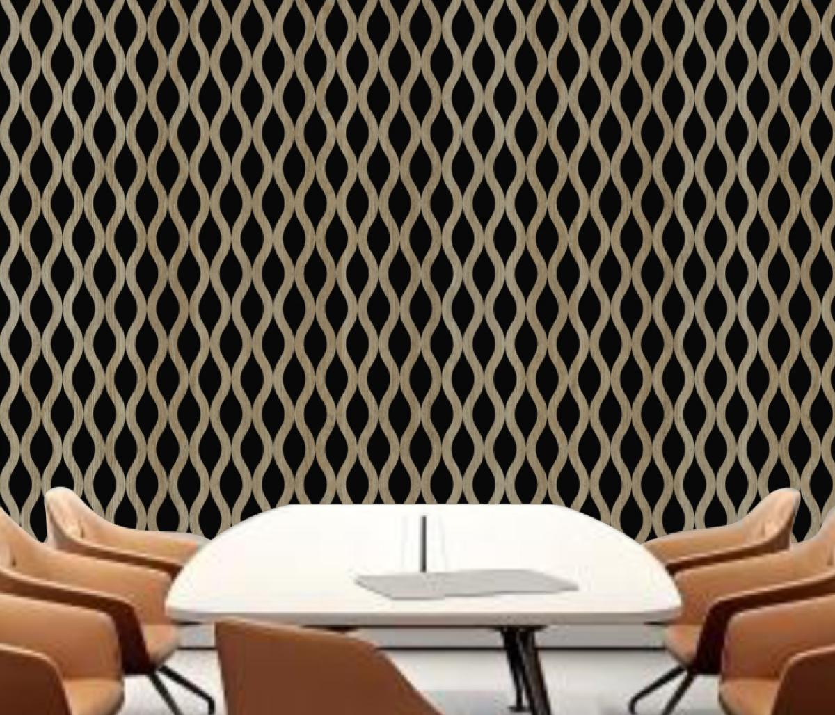 Wall Panel 03D - Dark Oak - Acoustic - 240cm - (1 pack / 4pcs) — Slat & Acoustic Panels handmade to order by Langham Furniture, image 1 of 3