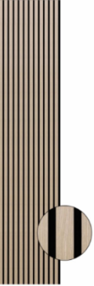 Wall Panel 02WA - Oak - Acoustic - 280cm - (1 pack / 3pcs) — Slat & Acoustic Panels handmade to order by Langham Furniture, image 4 of 4