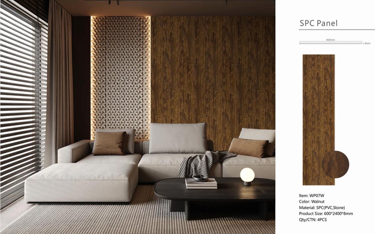Wall Panel 07W - Walnut - Wall Board - 240cm - (1 pack / 4pcs) — Slat & Acoustic Panels handmade to order by Langham Furniture, image 3 of 5