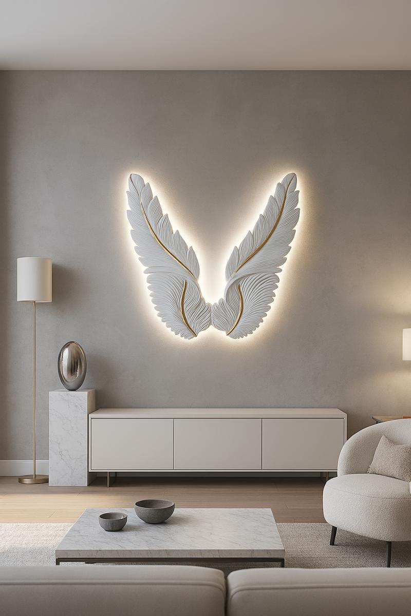 PU656 - LED Wings 02 (White/Warm LED) — Lighting handmade to order by Langham Furniture, image 1 of 1
